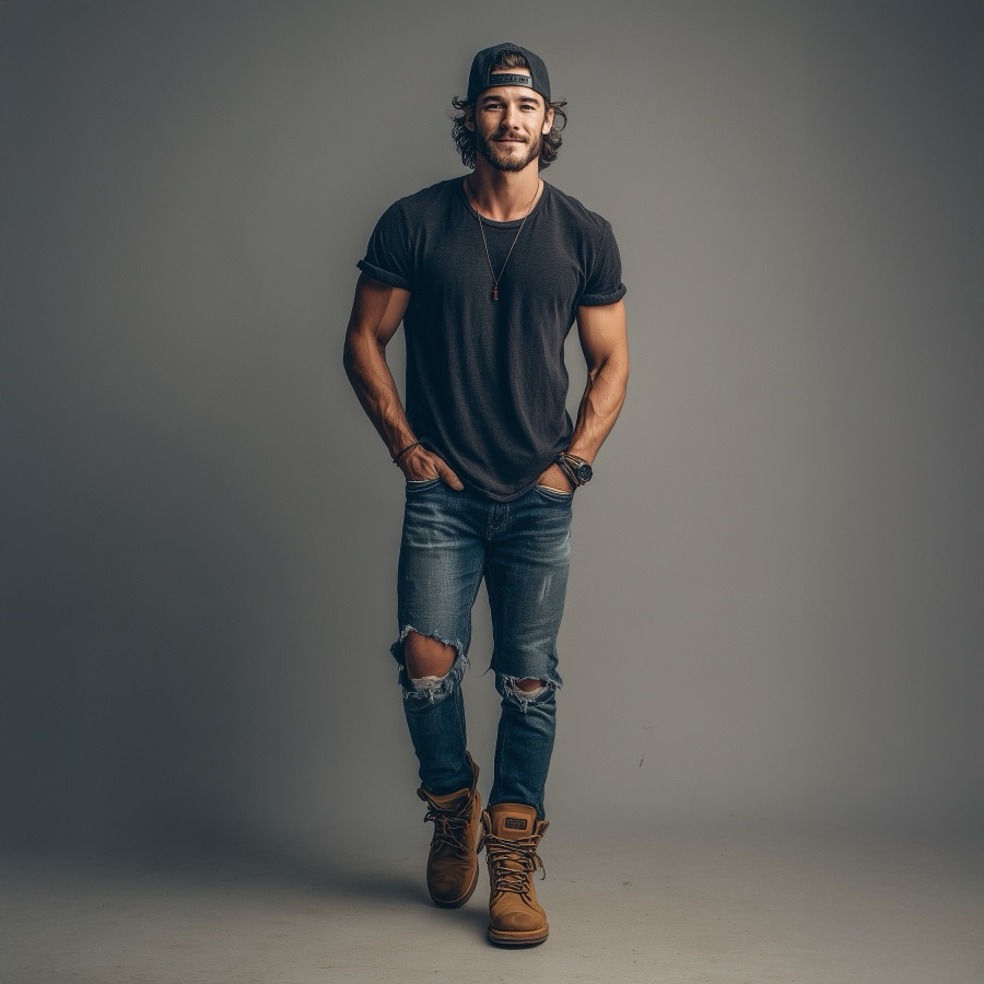 JB Emerson press photo: studio, full length